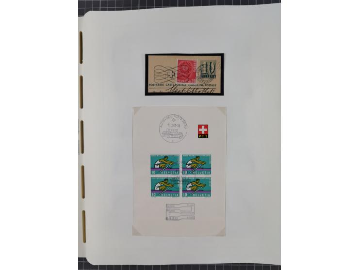 1850/2011, vorwiegend gestempelte Sammlung mit einigen Briefen, dabei Block 1 auf R-Brief, &nbsp;Block 2 mit Ersttagsstempel,