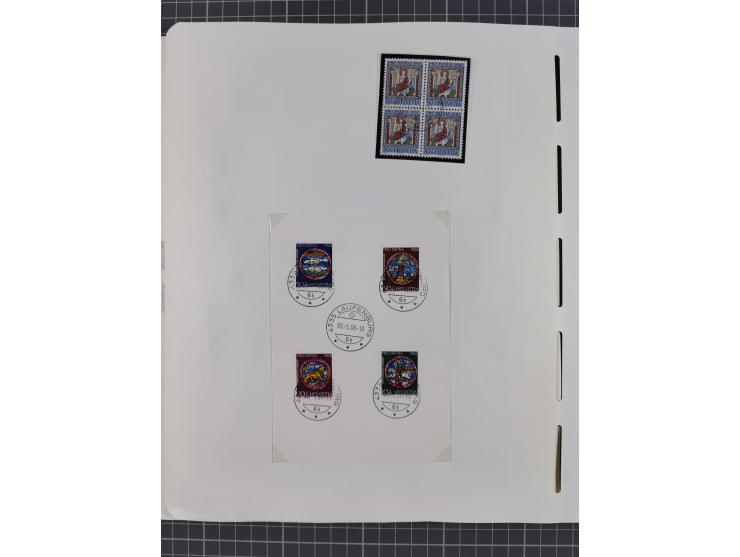 1850/2011, vorwiegend gestempelte Sammlung mit einigen Briefen, dabei Block 1 auf R-Brief, &nbsp;Block 2 mit Ersttagsstempel,