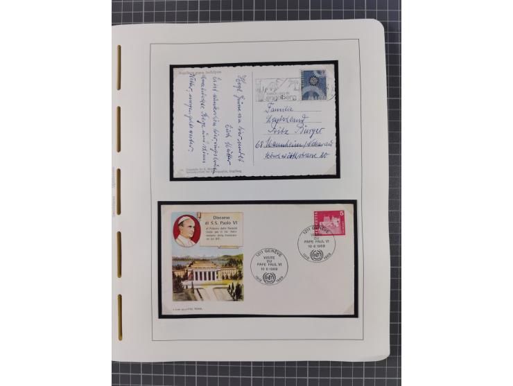 1850/2011, vorwiegend gestempelte Sammlung mit einigen Briefen, dabei Block 1 auf R-Brief, &nbsp;Block 2 mit Ersttagsstempel,