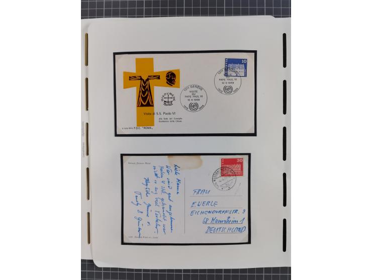 1850/2011, vorwiegend gestempelte Sammlung mit einigen Briefen, dabei Block 1 auf R-Brief, &nbsp;Block 2 mit Ersttagsstempel,