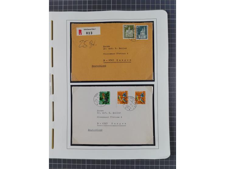 1850/2011, vorwiegend gestempelte Sammlung mit einigen Briefen, dabei Block 1 auf R-Brief, &nbsp;Block 2 mit Ersttagsstempel,