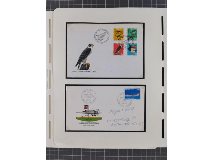 1850/2011, vorwiegend gestempelte Sammlung mit einigen Briefen, dabei Block 1 auf R-Brief, &nbsp;Block 2 mit Ersttagsstempel,