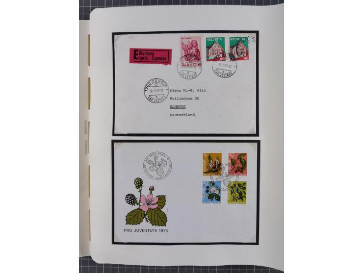 1850/2011, vorwiegend gestempelte Sammlung mit einigen Briefen, dabei Block 1 auf R-Brief, &nbsp;Block 2 mit Ersttagsstempel,