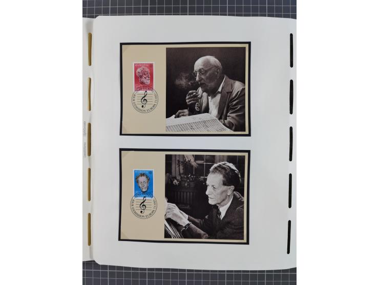 1850/2011, vorwiegend gestempelte Sammlung mit einigen Briefen, dabei Block 1 auf R-Brief, &nbsp;Block 2 mit Ersttagsstempel,