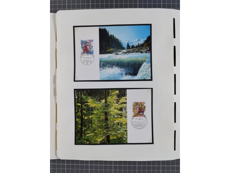 1850/2011, vorwiegend gestempelte Sammlung mit einigen Briefen, dabei Block 1 auf R-Brief, &nbsp;Block 2 mit Ersttagsstempel,