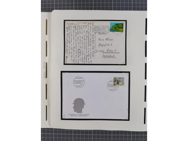 1850/2011, vorwiegend gestempelte Sammlung mit einigen Briefen, dabei Block 1 auf R-Brief, &nbsp;Block 2 mit Ersttagsstempel,