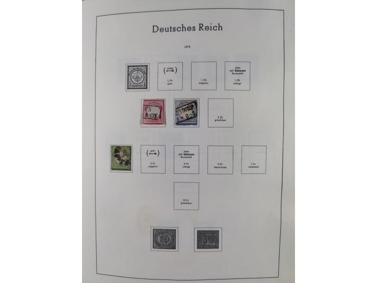 1872/1946, ungebrauchte/postfrische und gestempelte Sammlung ab Deutsches Reich mit besseren, ab 1933 viele postfrische Ausga