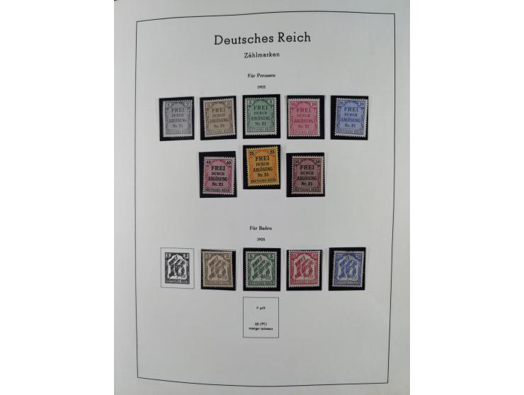 1872/1946, ungebrauchte/postfrische und gestempelte Sammlung ab Deutsches Reich mit besseren, ab 1933 viele postfrische Ausga