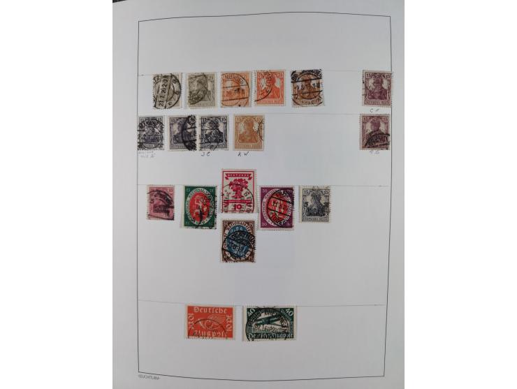 1872/1946, ungebrauchte/postfrische und gestempelte Sammlung ab Deutsches Reich mit besseren, ab 1933 viele postfrische Ausga