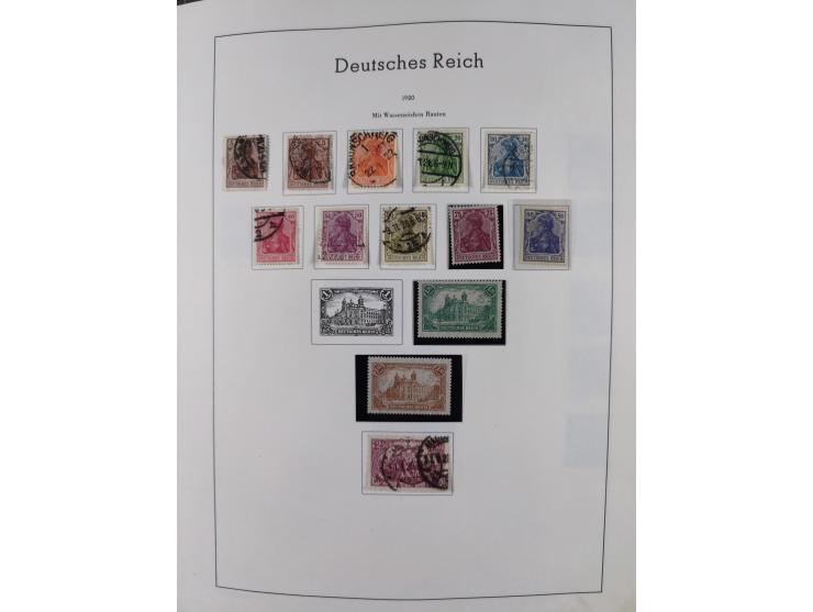 1872/1946, ungebrauchte/postfrische und gestempelte Sammlung ab Deutsches Reich mit besseren, ab 1933 viele postfrische Ausga