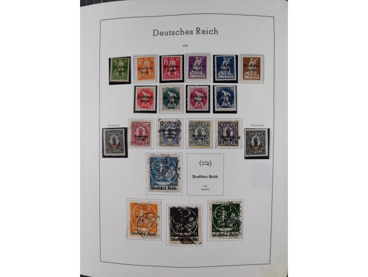 1872/1946, ungebrauchte/postfrische und gestempelte Sammlung ab Deutsches Reich mit besseren, ab 1933 viele postfrische Ausga