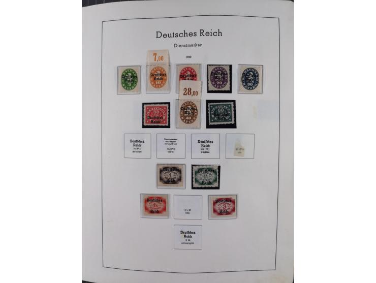 1872/1946, ungebrauchte/postfrische und gestempelte Sammlung ab Deutsches Reich mit besseren, ab 1933 viele postfrische Ausga