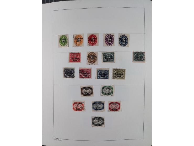 1872/1946, ungebrauchte/postfrische und gestempelte Sammlung ab Deutsches Reich mit besseren, ab 1933 viele postfrische Ausga