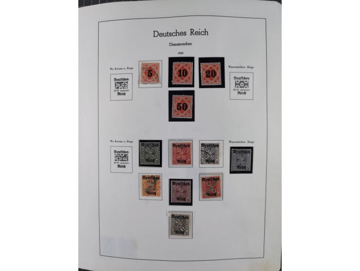 1872/1946, ungebrauchte/postfrische und gestempelte Sammlung ab Deutsches Reich mit besseren, ab 1933 viele postfrische Ausga