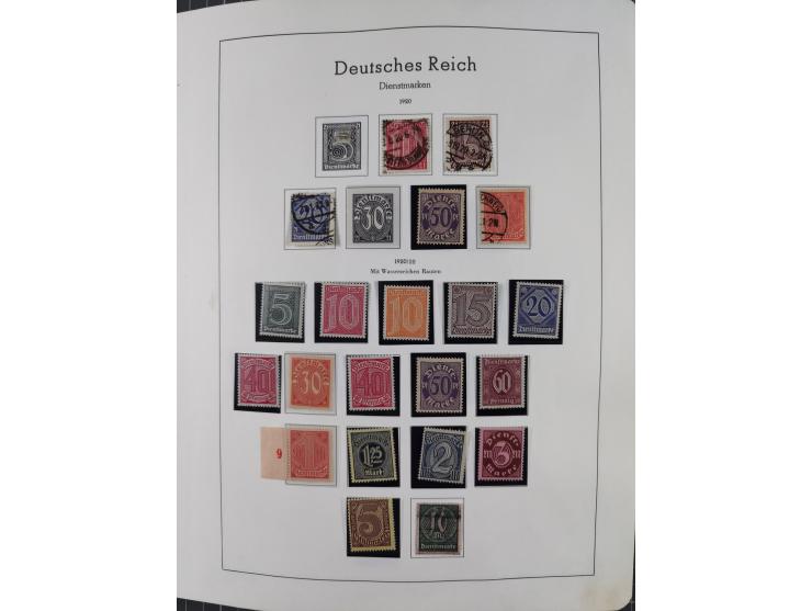 1872/1946, ungebrauchte/postfrische und gestempelte Sammlung ab Deutsches Reich mit besseren, ab 1933 viele postfrische Ausga