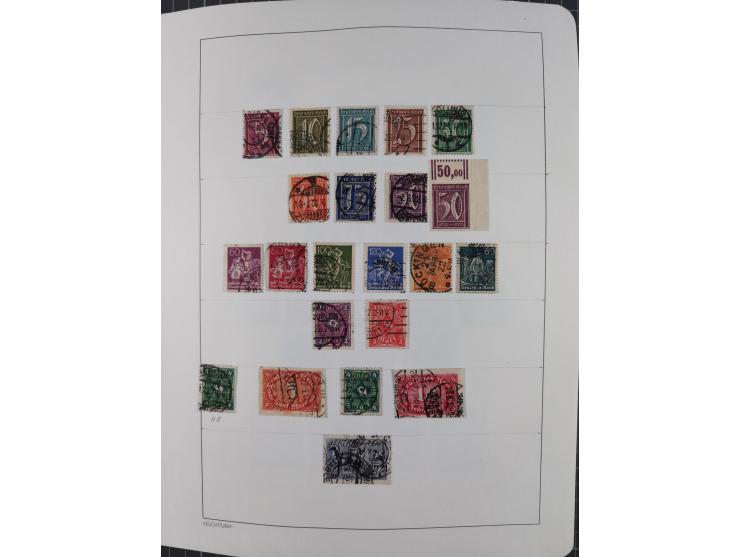 1872/1946, ungebrauchte/postfrische und gestempelte Sammlung ab Deutsches Reich mit besseren, ab 1933 viele postfrische Ausga