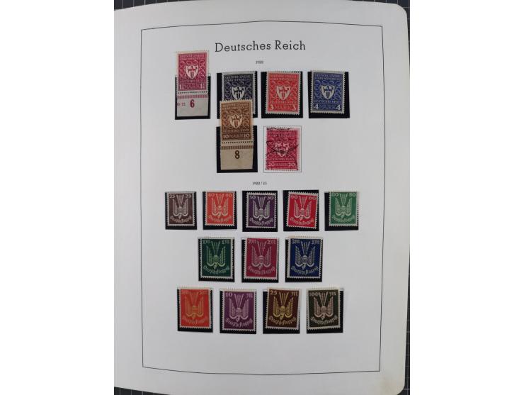 1872/1946, ungebrauchte/postfrische und gestempelte Sammlung ab Deutsches Reich mit besseren, ab 1933 viele postfrische Ausga