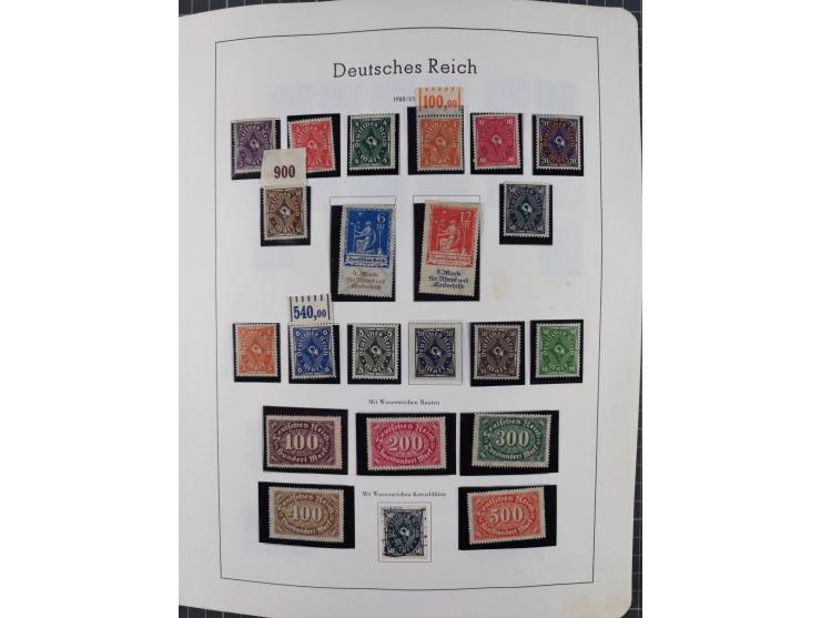 1872/1946, ungebrauchte/postfrische und gestempelte Sammlung ab Deutsches Reich mit besseren, ab 1933 viele postfrische Ausga