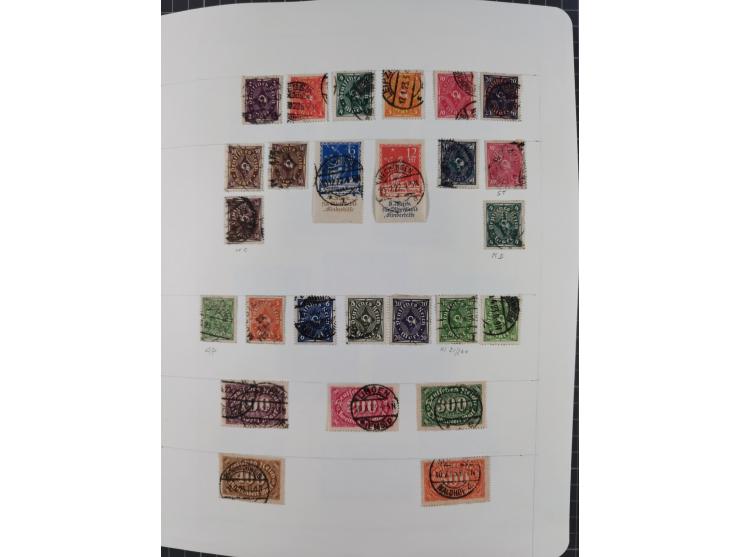 1872/1946, ungebrauchte/postfrische und gestempelte Sammlung ab Deutsches Reich mit besseren, ab 1933 viele postfrische Ausga