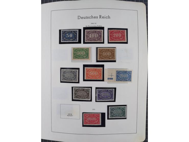 1872/1946, ungebrauchte/postfrische und gestempelte Sammlung ab Deutsches Reich mit besseren, ab 1933 viele postfrische Ausga