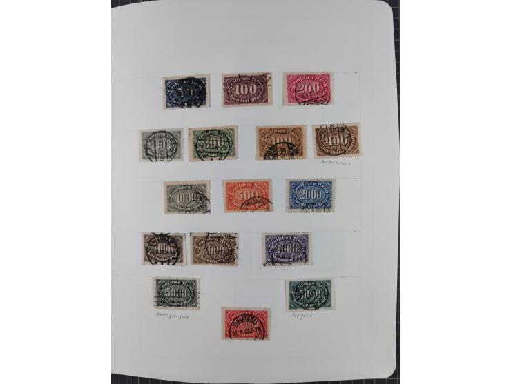 1872/1946, ungebrauchte/postfrische und gestempelte Sammlung ab Deutsches Reich mit besseren, ab 1933 viele postfrische Ausga