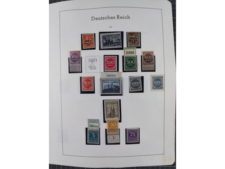 1872/1946, ungebrauchte/postfrische und gestempelte Sammlung ab Deutsches Reich mit besseren, ab 1933 viele postfrische Ausga