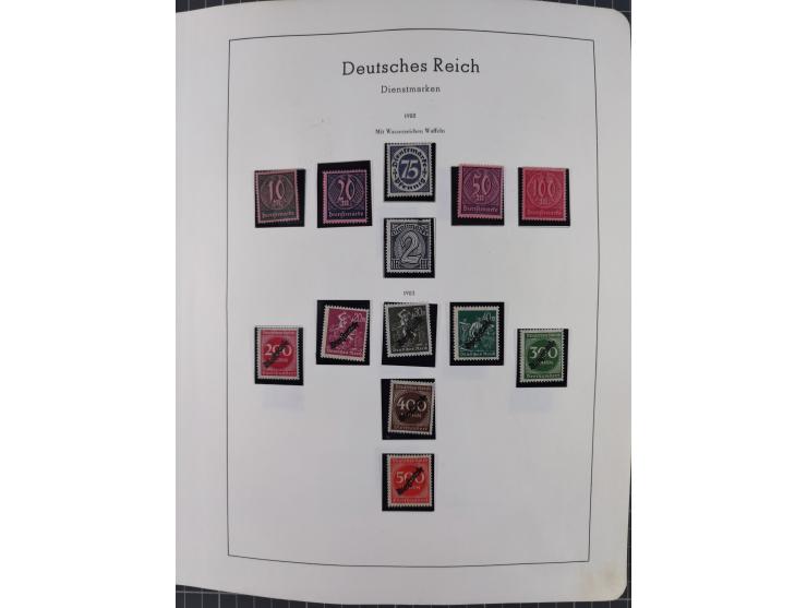 1872/1946, ungebrauchte/postfrische und gestempelte Sammlung ab Deutsches Reich mit besseren, ab 1933 viele postfrische Ausga