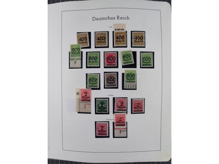 1872/1946, ungebrauchte/postfrische und gestempelte Sammlung ab Deutsches Reich mit besseren, ab 1933 viele postfrische Ausga