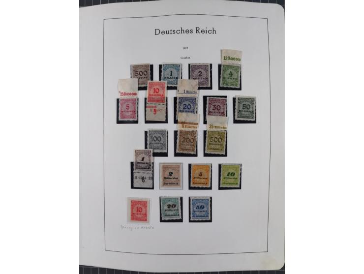 1872/1946, ungebrauchte/postfrische und gestempelte Sammlung ab Deutsches Reich mit besseren, ab 1933 viele postfrische Ausga
