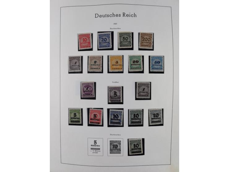 1872/1946, ungebrauchte/postfrische und gestempelte Sammlung ab Deutsches Reich mit besseren, ab 1933 viele postfrische Ausga