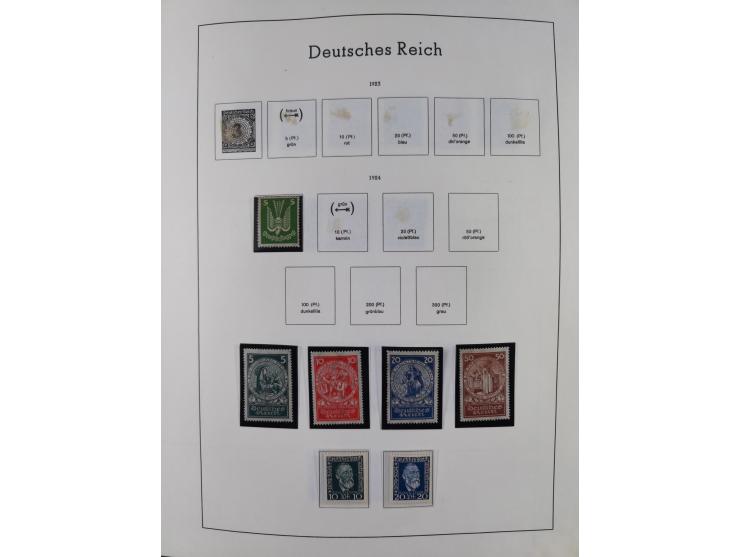 1872/1946, ungebrauchte/postfrische und gestempelte Sammlung ab Deutsches Reich mit besseren, ab 1933 viele postfrische Ausga