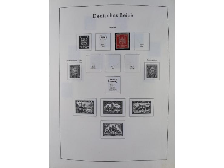 1872/1946, ungebrauchte/postfrische und gestempelte Sammlung ab Deutsches Reich mit besseren, ab 1933 viele postfrische Ausga