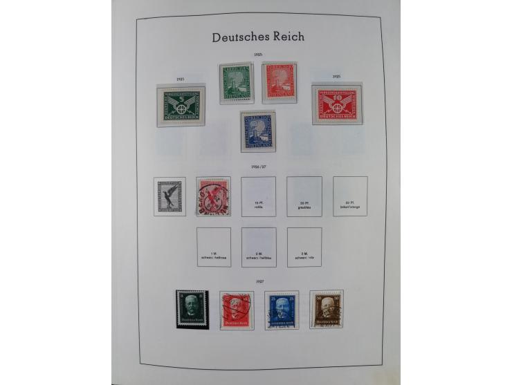 1872/1946, ungebrauchte/postfrische und gestempelte Sammlung ab Deutsches Reich mit besseren, ab 1933 viele postfrische Ausga