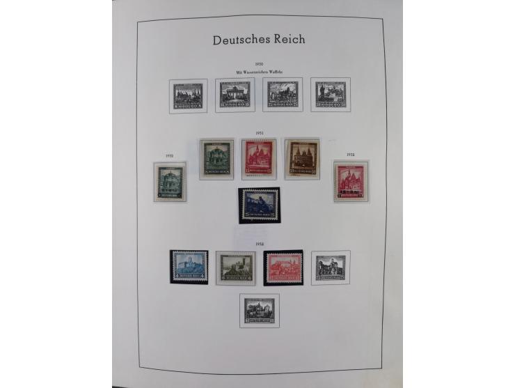1872/1946, ungebrauchte/postfrische und gestempelte Sammlung ab Deutsches Reich mit besseren, ab 1933 viele postfrische Ausga