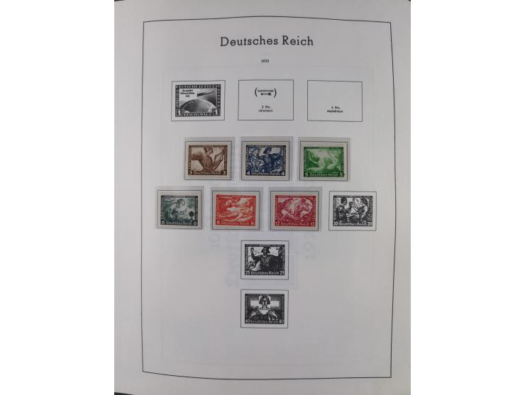 1872/1946, ungebrauchte/postfrische und gestempelte Sammlung ab Deutsches Reich mit besseren, ab 1933 viele postfrische Ausga