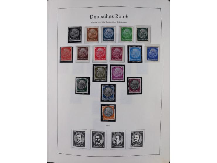 1872/1946, ungebrauchte/postfrische und gestempelte Sammlung ab Deutsches Reich mit besseren, ab 1933 viele postfrische Ausga