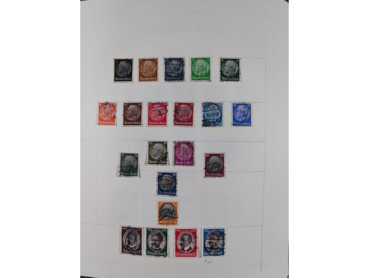 1872/1946, ungebrauchte/postfrische und gestempelte Sammlung ab Deutsches Reich mit besseren, ab 1933 viele postfrische Ausga