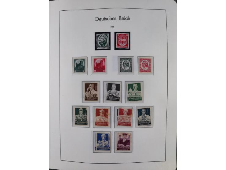 1872/1946, ungebrauchte/postfrische und gestempelte Sammlung ab Deutsches Reich mit besseren, ab 1933 viele postfrische Ausga