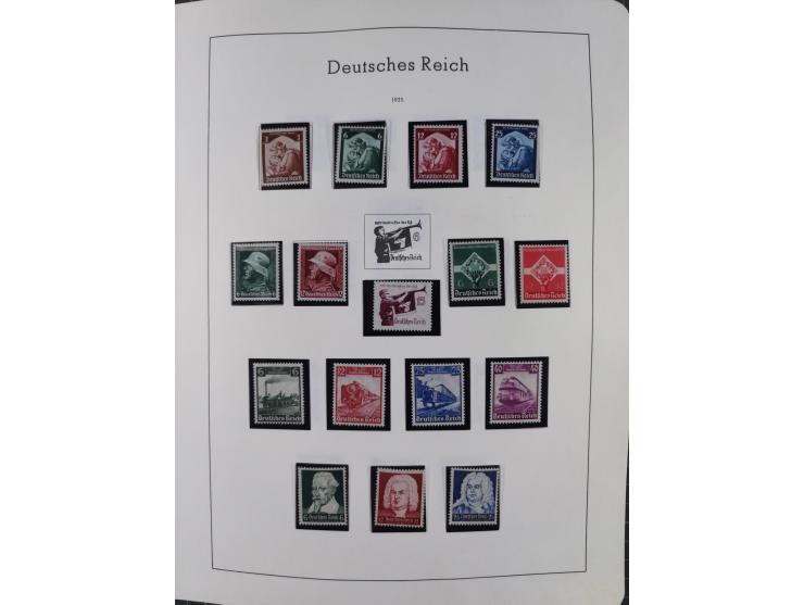 1872/1946, ungebrauchte/postfrische und gestempelte Sammlung ab Deutsches Reich mit besseren, ab 1933 viele postfrische Ausga