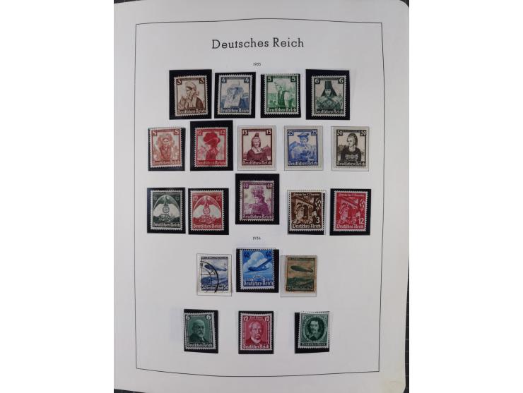 1872/1946, ungebrauchte/postfrische und gestempelte Sammlung ab Deutsches Reich mit besseren, ab 1933 viele postfrische Ausga