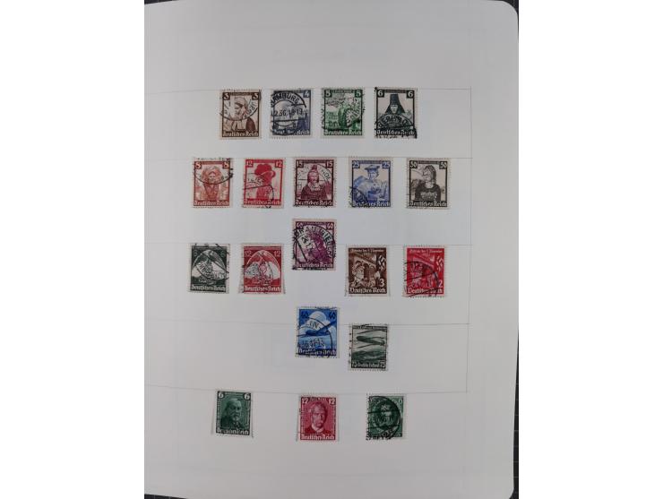 1872/1946, ungebrauchte/postfrische und gestempelte Sammlung ab Deutsches Reich mit besseren, ab 1933 viele postfrische Ausga