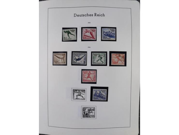 1872/1946, ungebrauchte/postfrische und gestempelte Sammlung ab Deutsches Reich mit besseren, ab 1933 viele postfrische Ausga