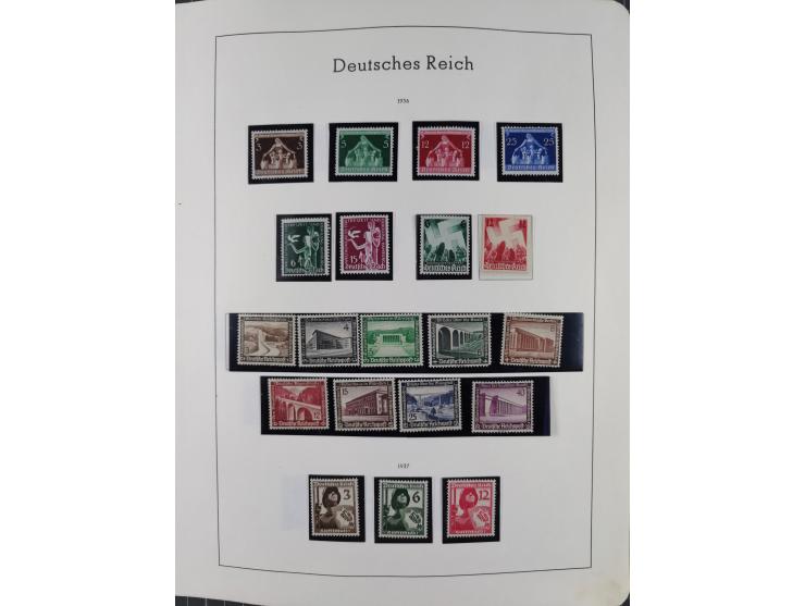 1872/1946, ungebrauchte/postfrische und gestempelte Sammlung ab Deutsches Reich mit besseren, ab 1933 viele postfrische Ausga