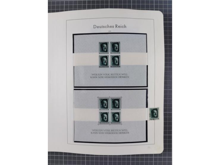 1872/1946, ungebrauchte/postfrische und gestempelte Sammlung ab Deutsches Reich mit besseren, ab 1933 viele postfrische Ausga