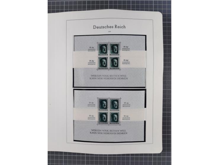 1872/1946, ungebrauchte/postfrische und gestempelte Sammlung ab Deutsches Reich mit besseren, ab 1933 viele postfrische Ausga