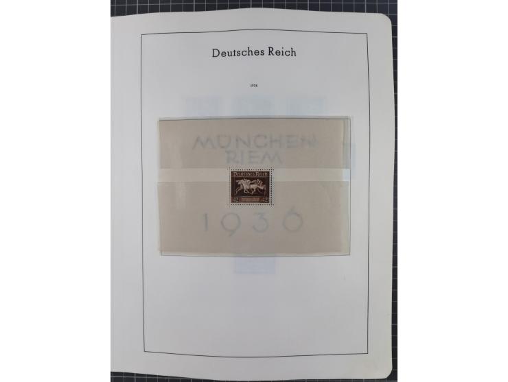 1872/1946, ungebrauchte/postfrische und gestempelte Sammlung ab Deutsches Reich mit besseren, ab 1933 viele postfrische Ausga
