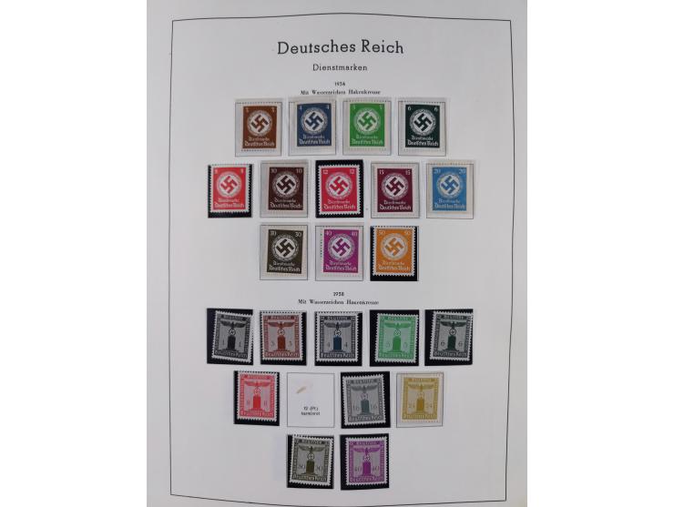 1872/1946, ungebrauchte/postfrische und gestempelte Sammlung ab Deutsches Reich mit besseren, ab 1933 viele postfrische Ausga