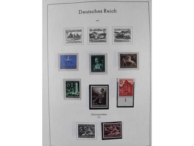 1872/1946, ungebrauchte/postfrische und gestempelte Sammlung ab Deutsches Reich mit besseren, ab 1933 viele postfrische Ausga