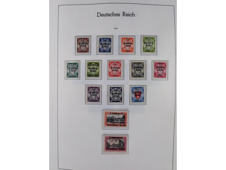 1872/1946, ungebrauchte/postfrische und gestempelte Sammlung ab Deutsches Reich mit besseren, ab 1933 viele postfrische Ausga