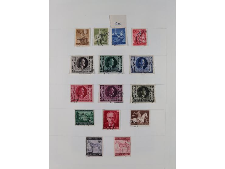 1872/1946, ungebrauchte/postfrische und gestempelte Sammlung ab Deutsches Reich mit besseren, ab 1933 viele postfrische Ausga
